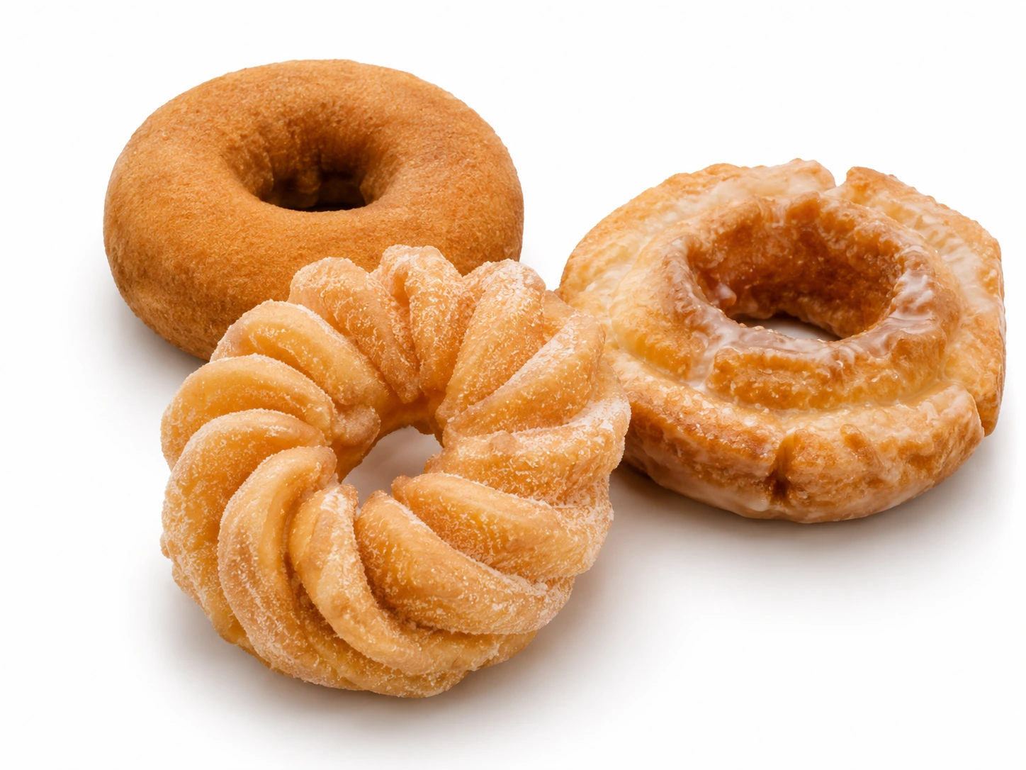 Old-fashioned cake doughnuts