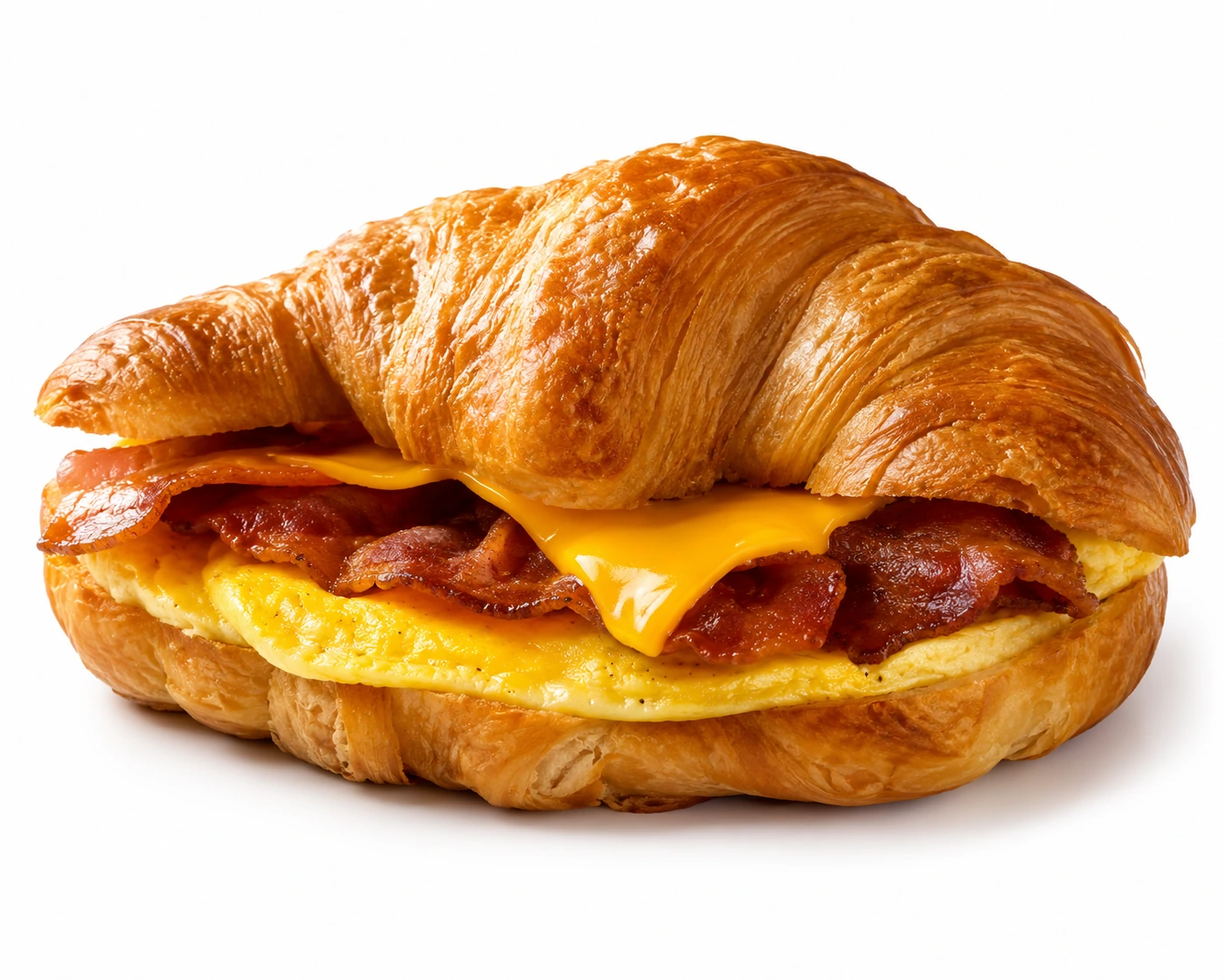 Croissant breakfast sandwich