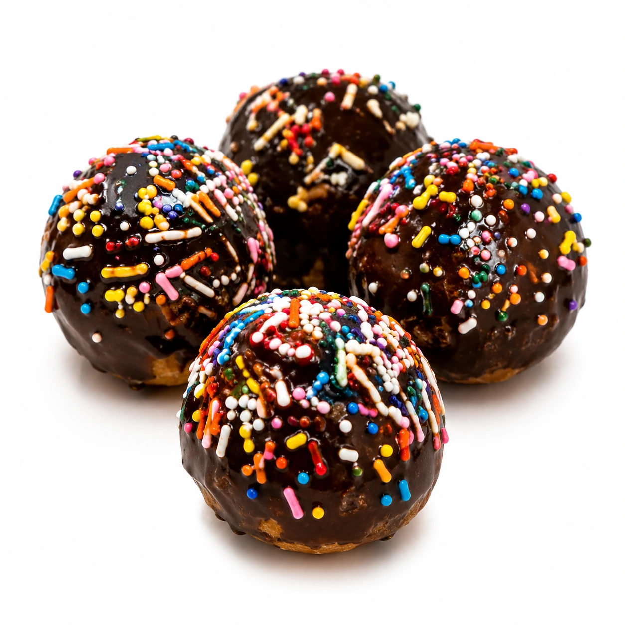Chocolate-covered doughnut holes